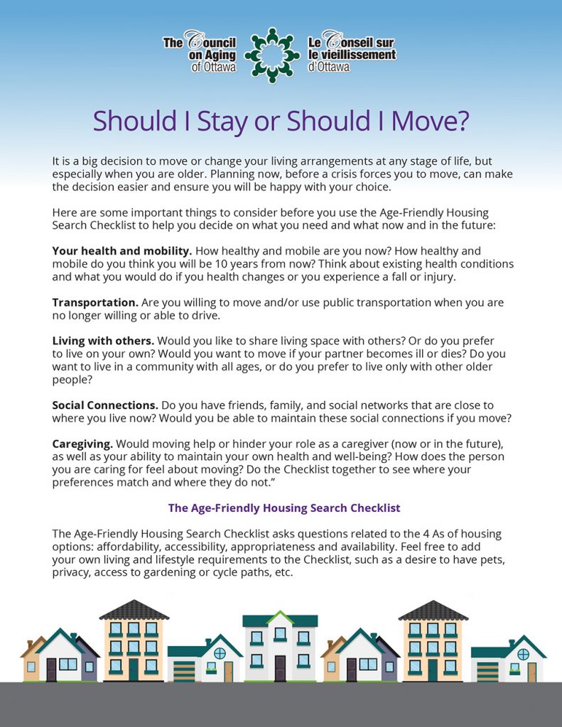 Housing Guide Checklist