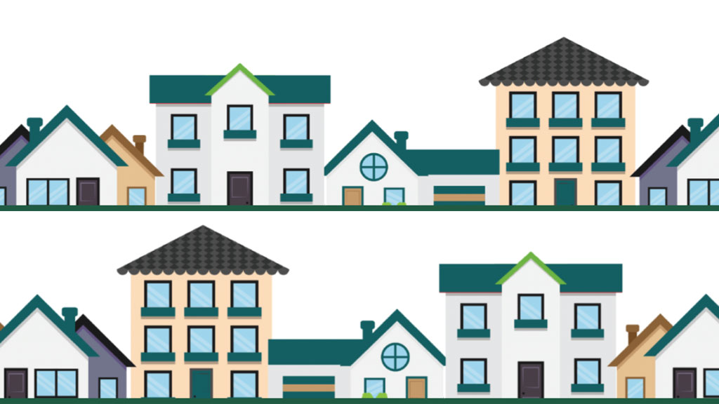Rows of houses