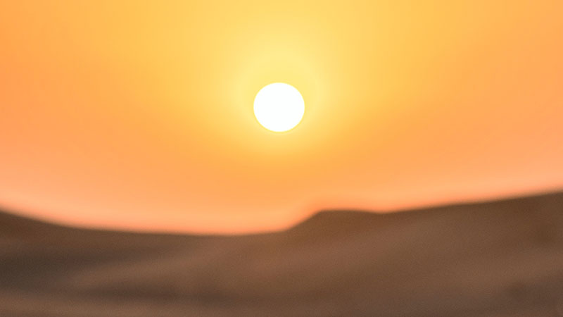 Hot sun