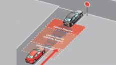 A car keeping safe distance behind another car